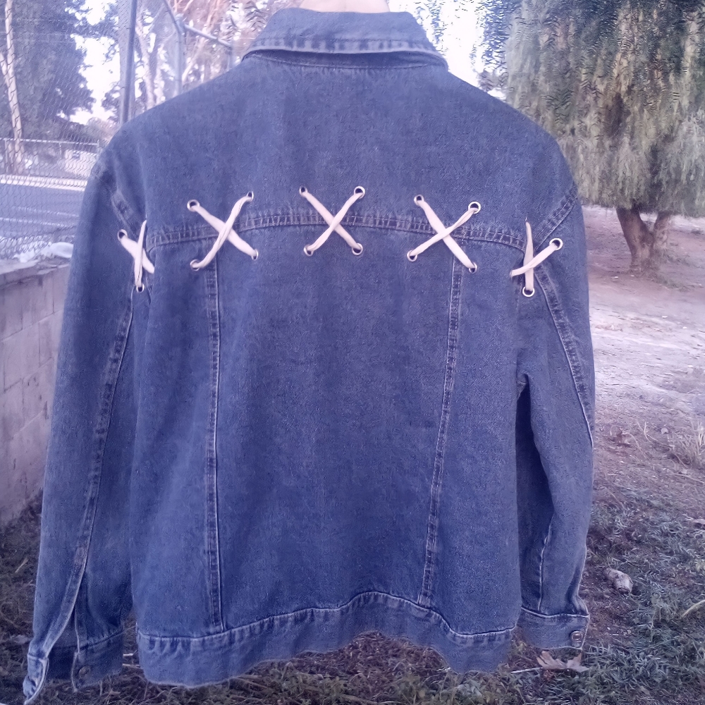 Vintage Sears Roebuck & Co Women's Jean Jacket Size Large